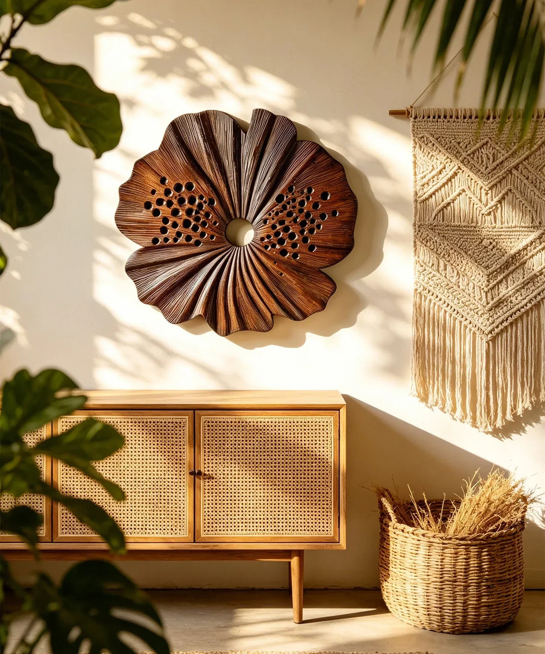 Statement Wall Art: The Hand-Carved Floral Sculpture That Transforms Luxury Living Spaces