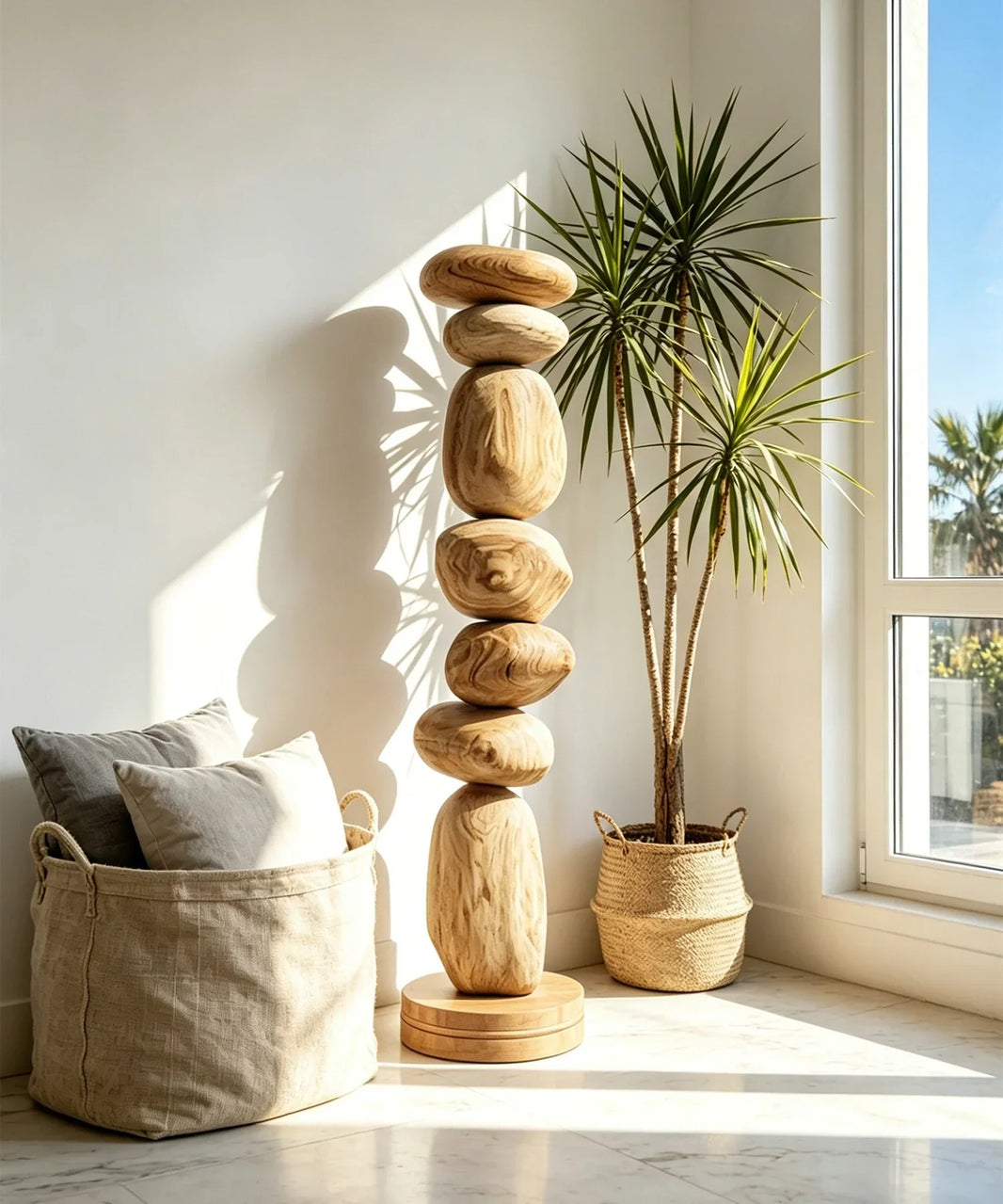 Organic Zen: The Light Stacked Sculpture That Anchors Calm in Modern Luxury Homes