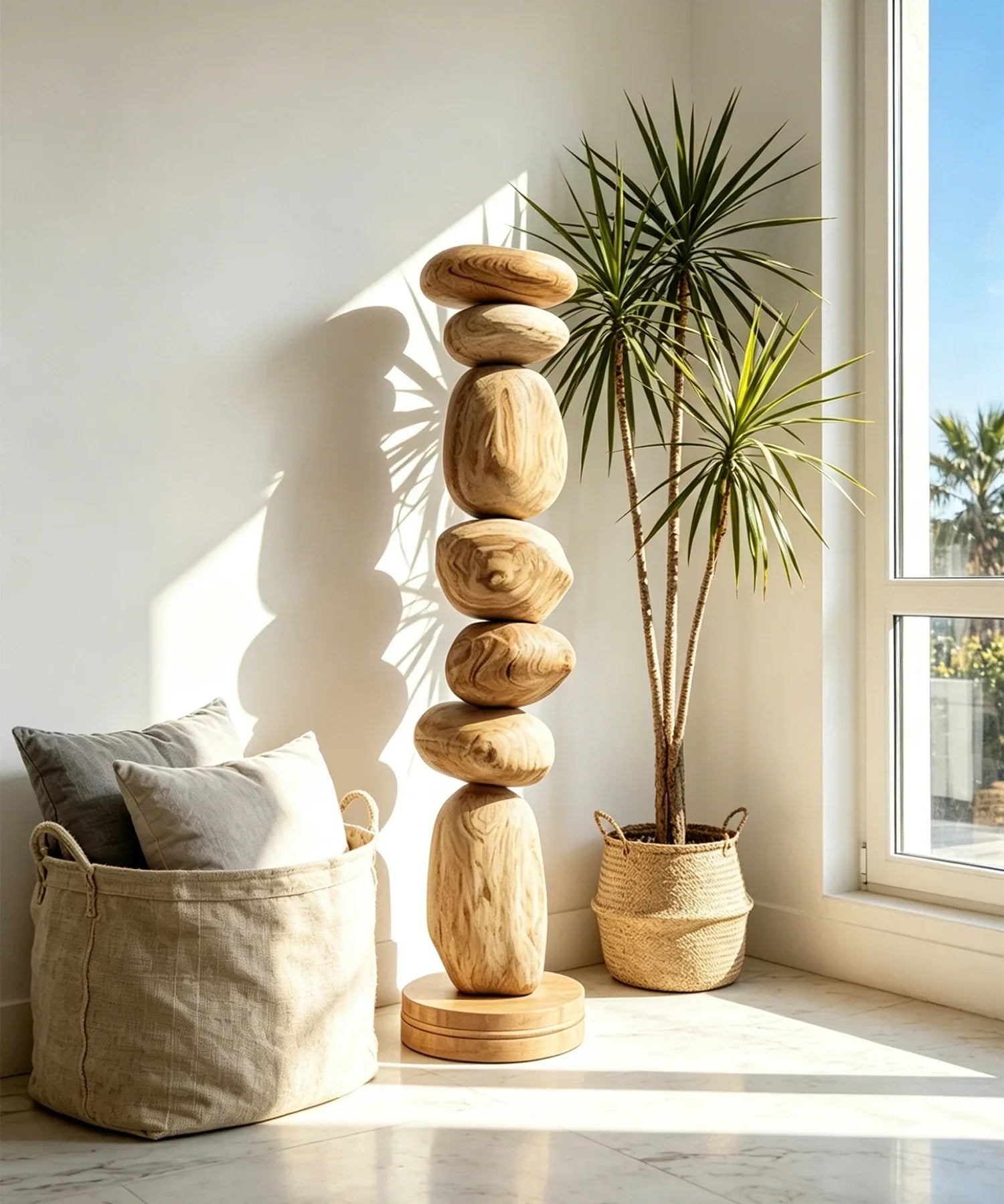 Organic Zen: The Light Stacked Sculpture That Anchors Calm in Modern Luxury Homes