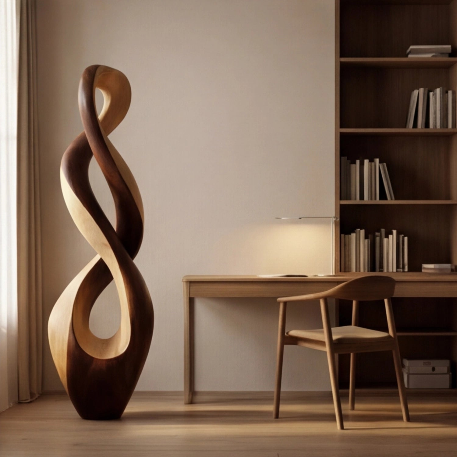 Large Wood Sculpture | Dual Unity