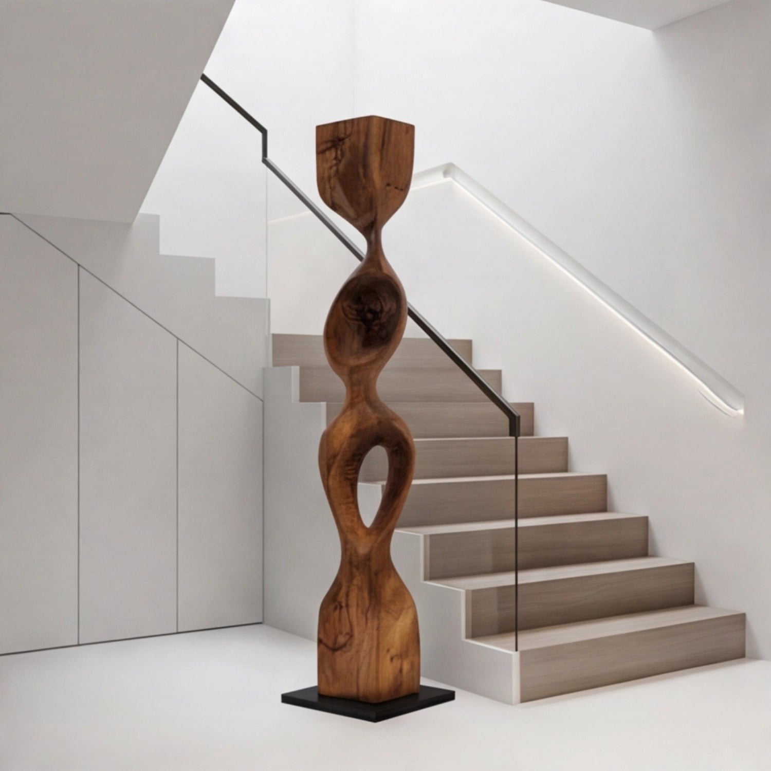 Large Wood Sculpture | Vertical Pulse