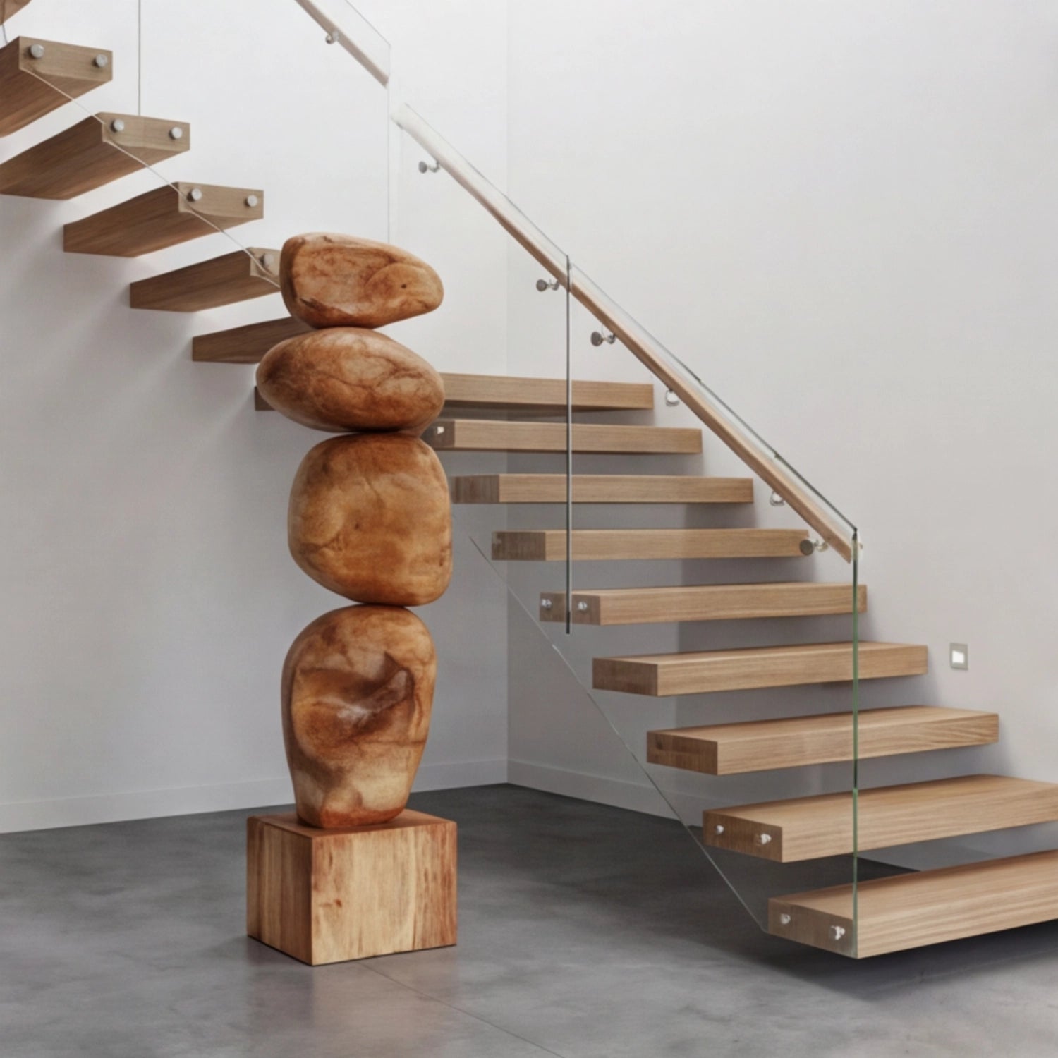 Large Wood Sculpture | Organic Stack
