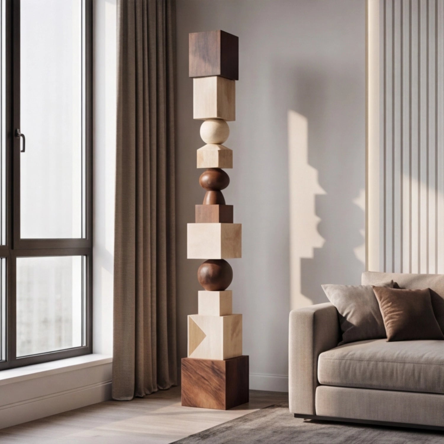 Large Wood Sculpture | Form Totem
