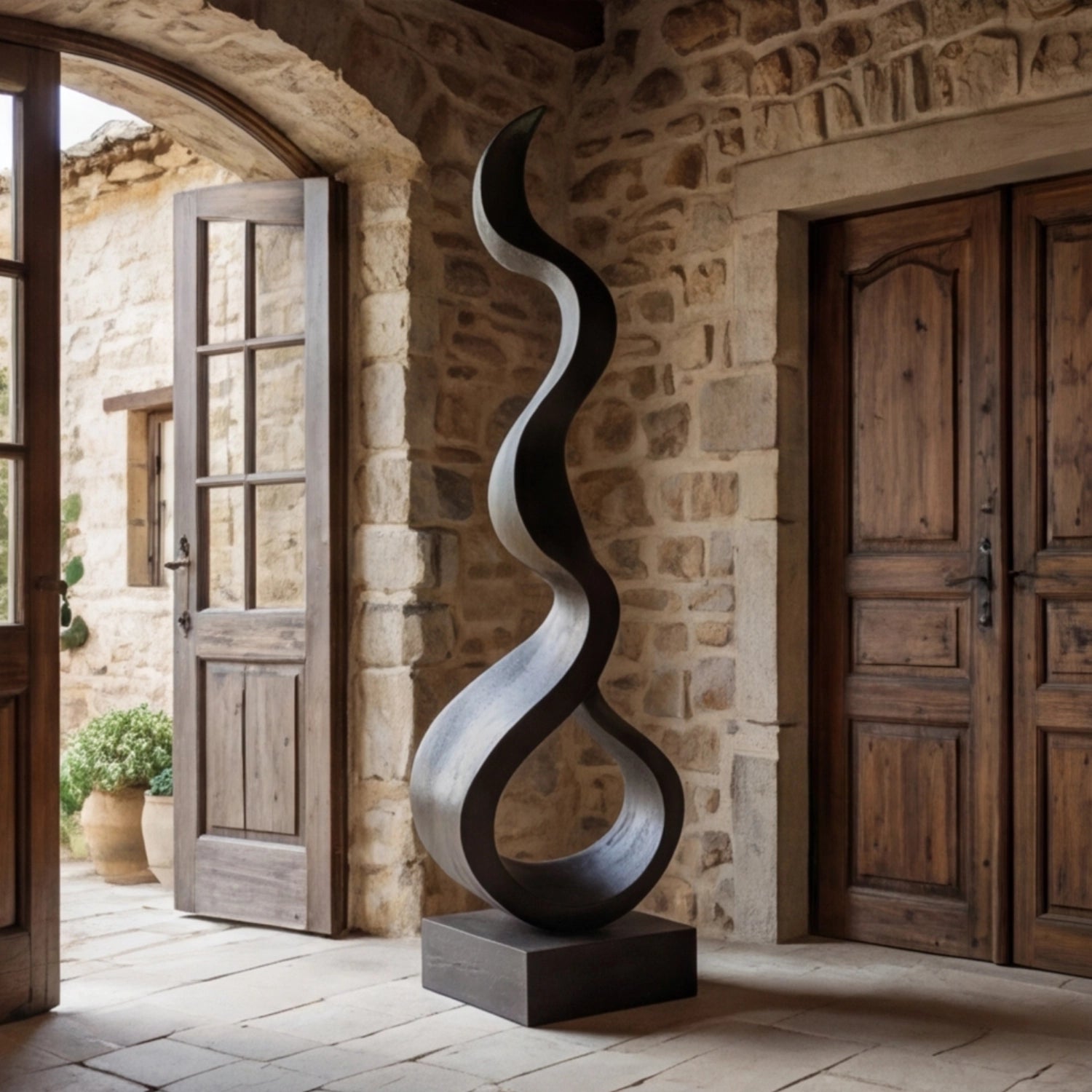 Large Wood Sculpture | Infinite Swoop