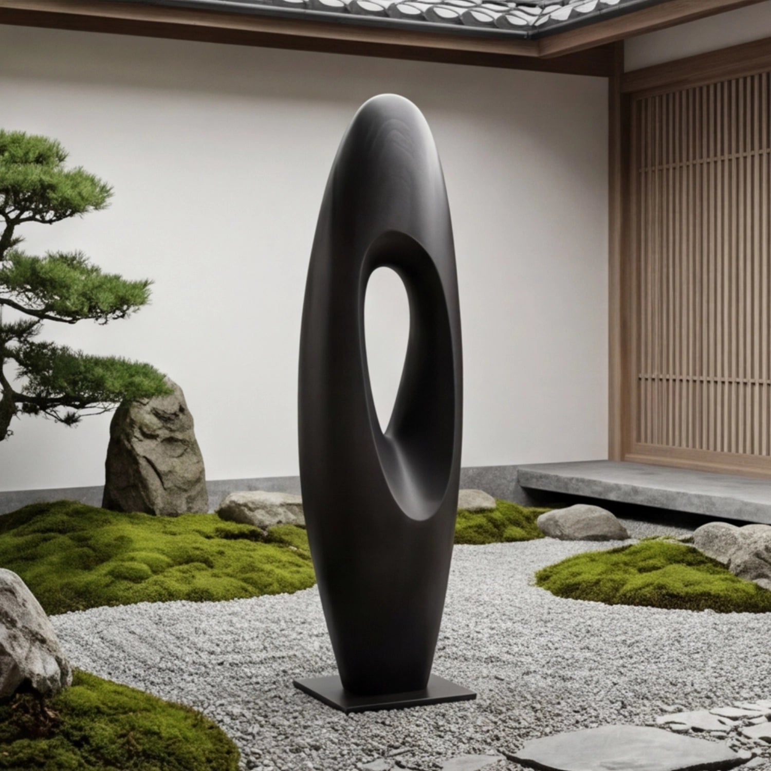 Large Wood Sculpture | Hollow Monolith