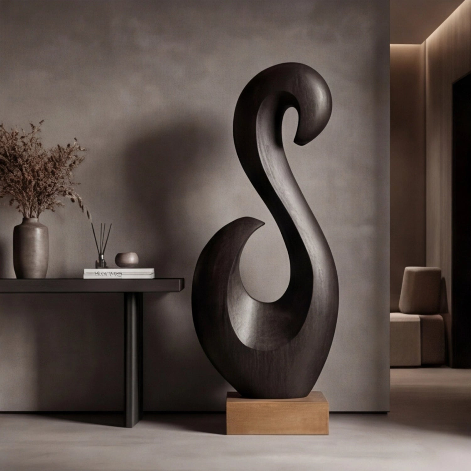 Large Wood Sculpture | Swan’s Arc