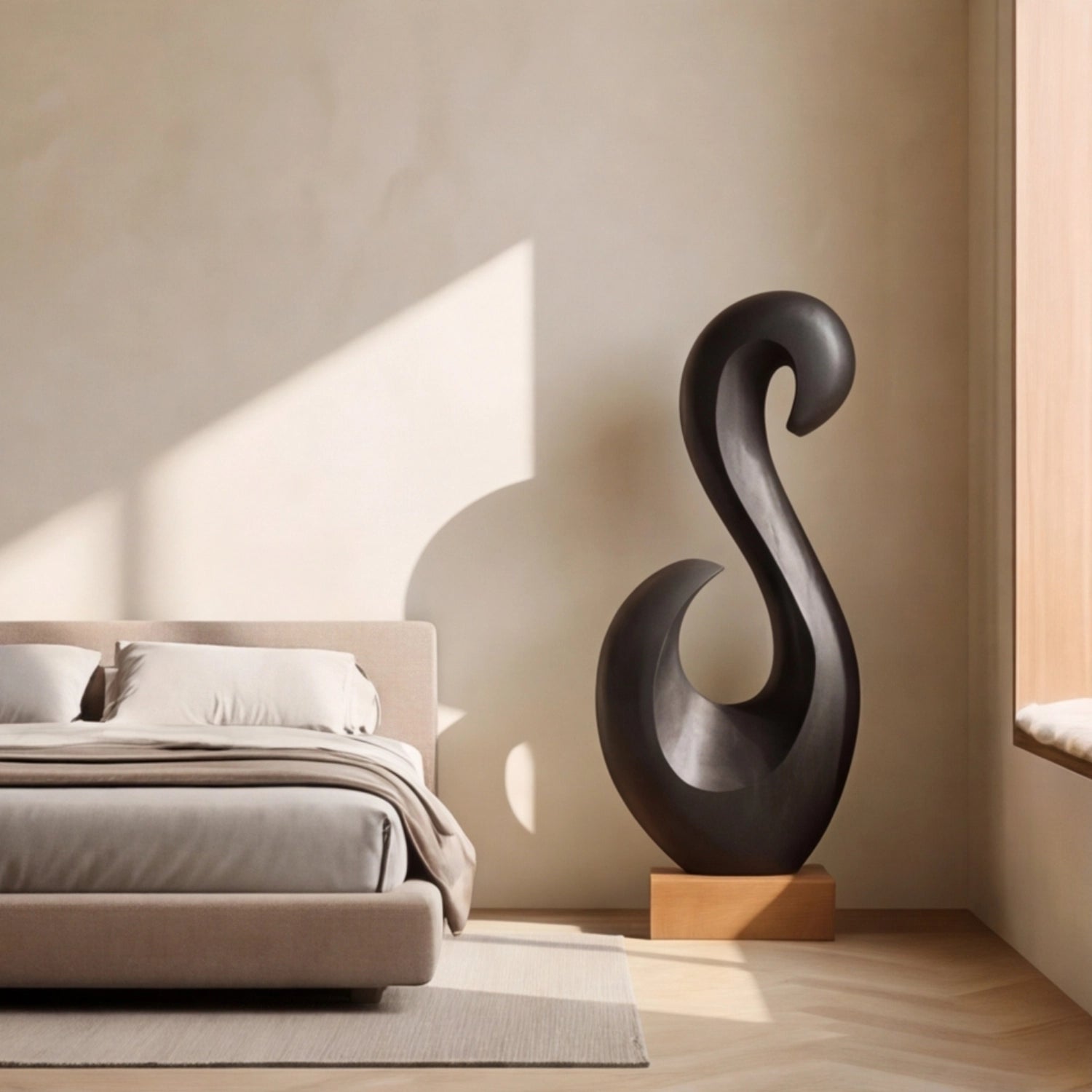 Large Wood Sculpture | Swan’s Arc