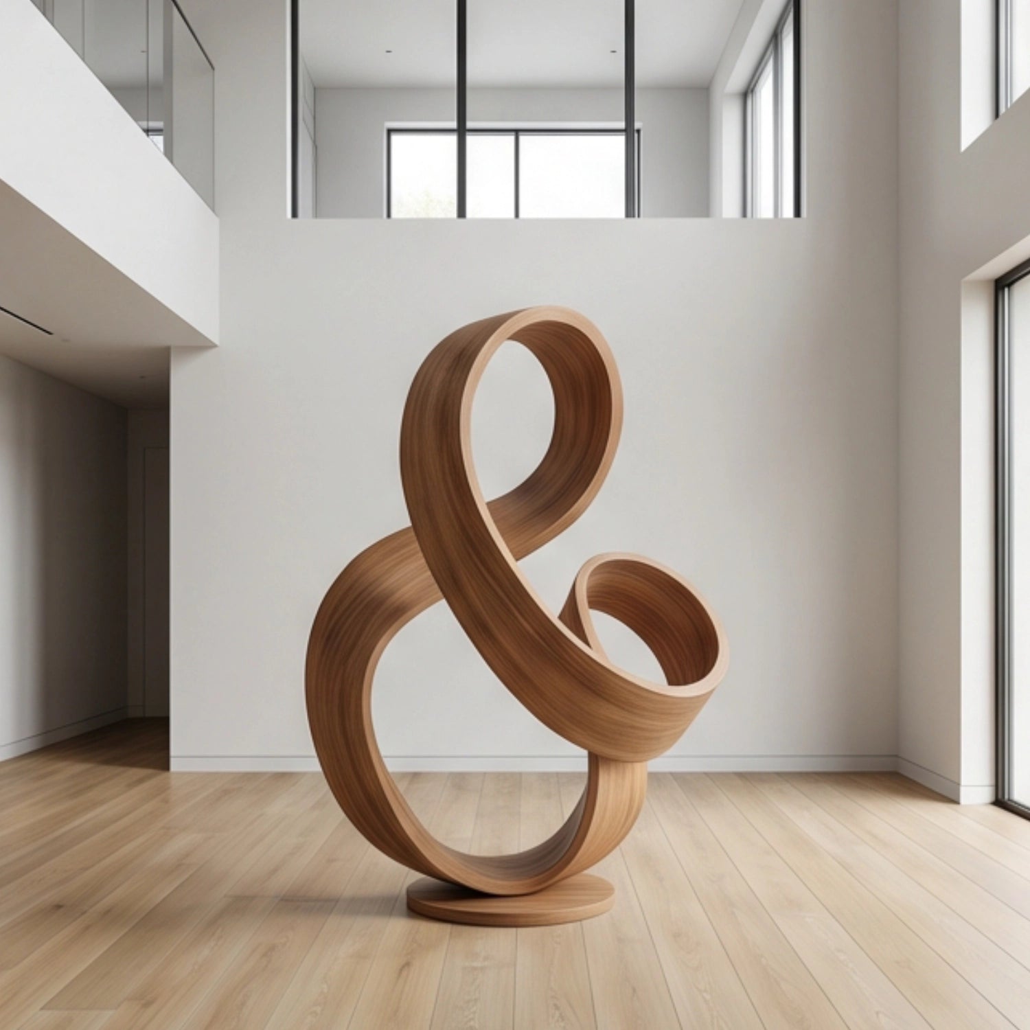 Large Wood Sculpture | Infinity Loops