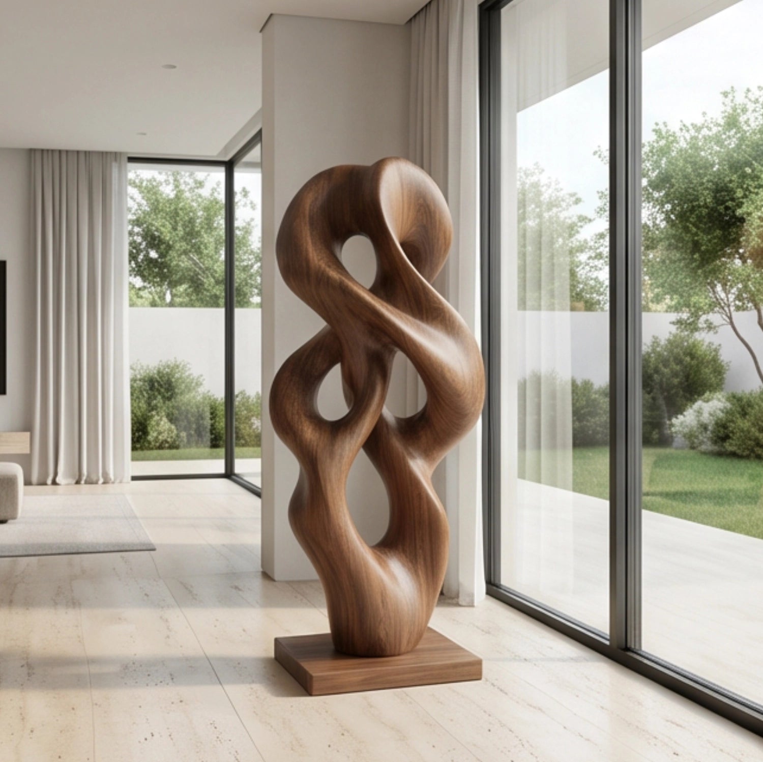 Large Wood Sculpture | Fluid Intertwine