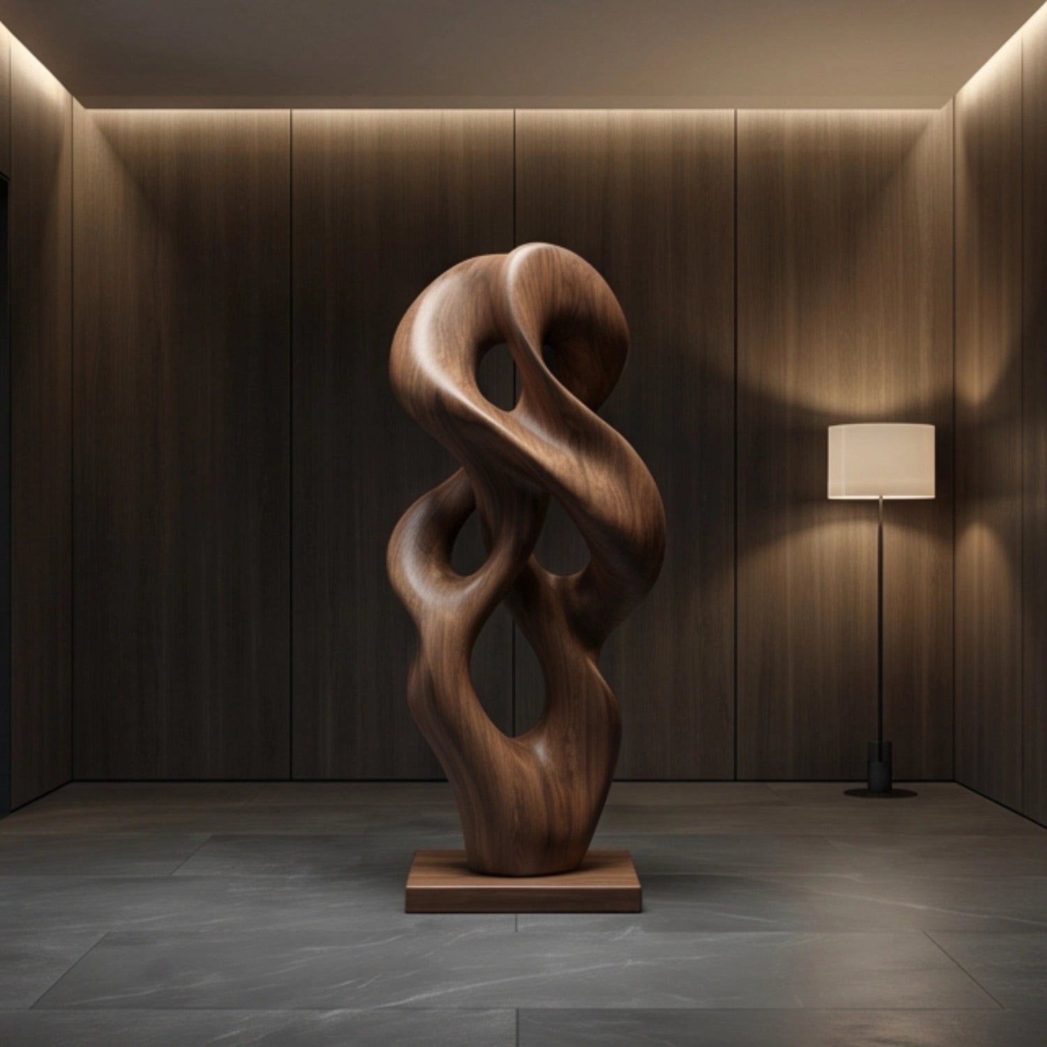 Large Wood Sculpture | Fluid Intertwine