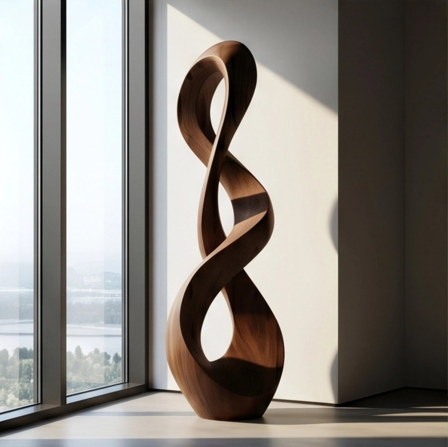 Large Wood Sculpture | Mobius Ascent