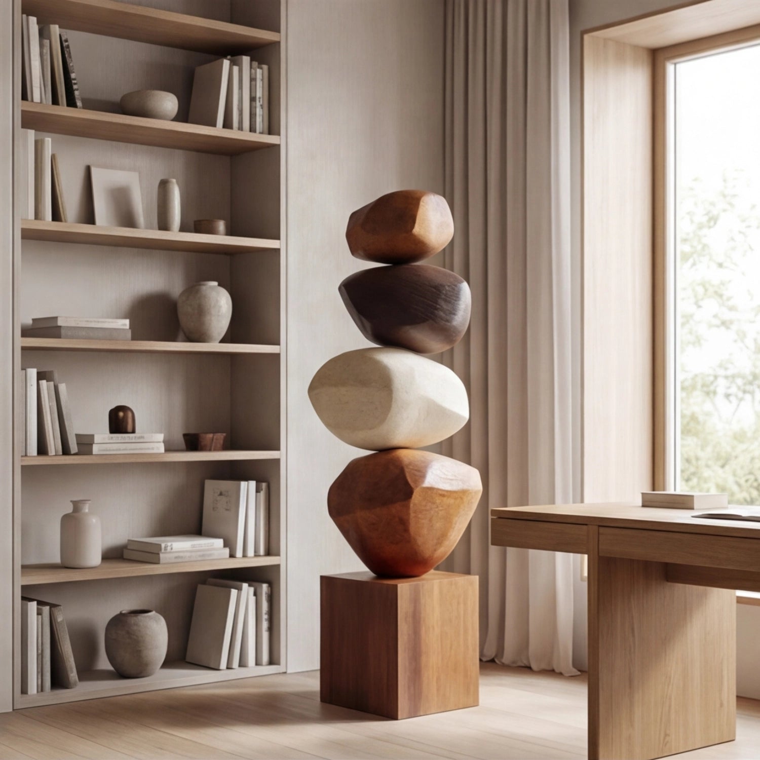 Large Wood Sculpture | Terra Totem
