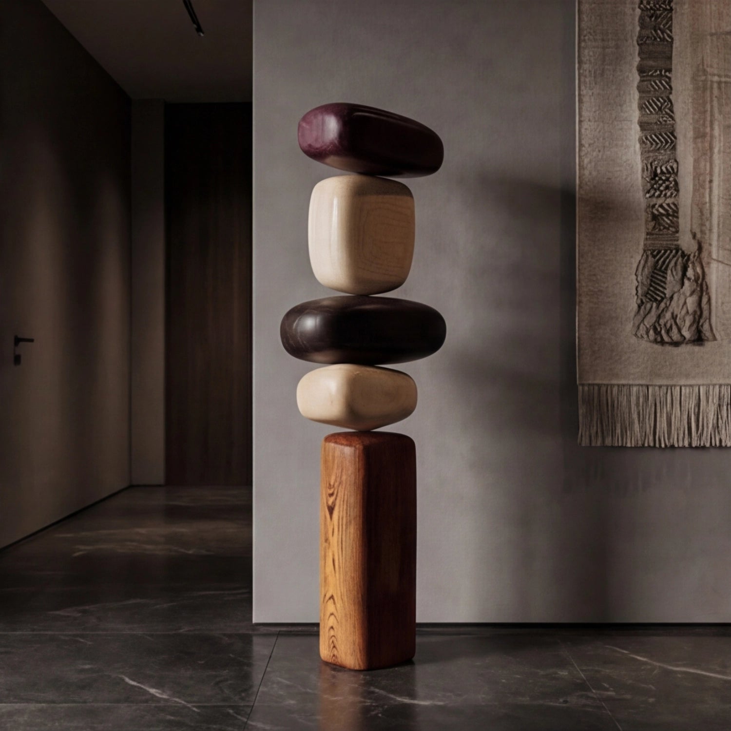 Large Wood Sculpture | Echoing Stack