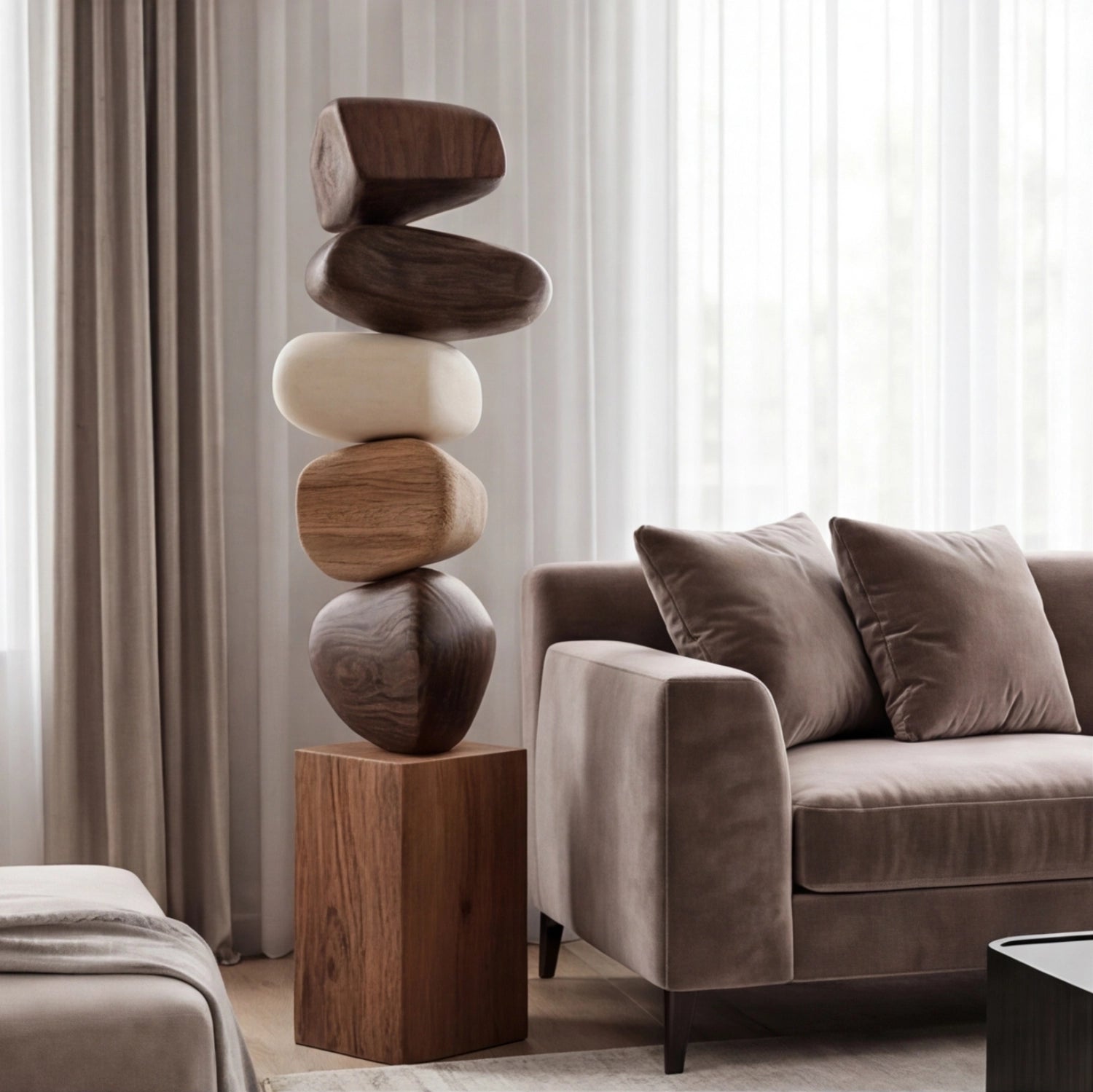 Large Wood Sculpture | Echoing Wood Totem