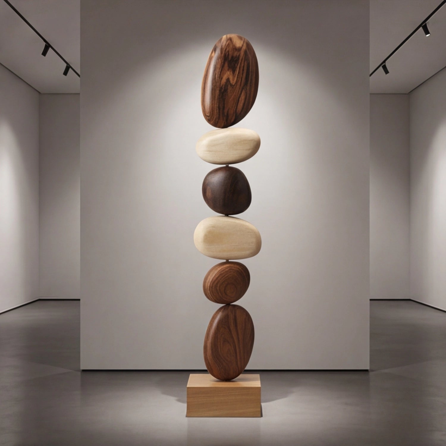 Large Wood Sculpture | Rhythm of the Cairn