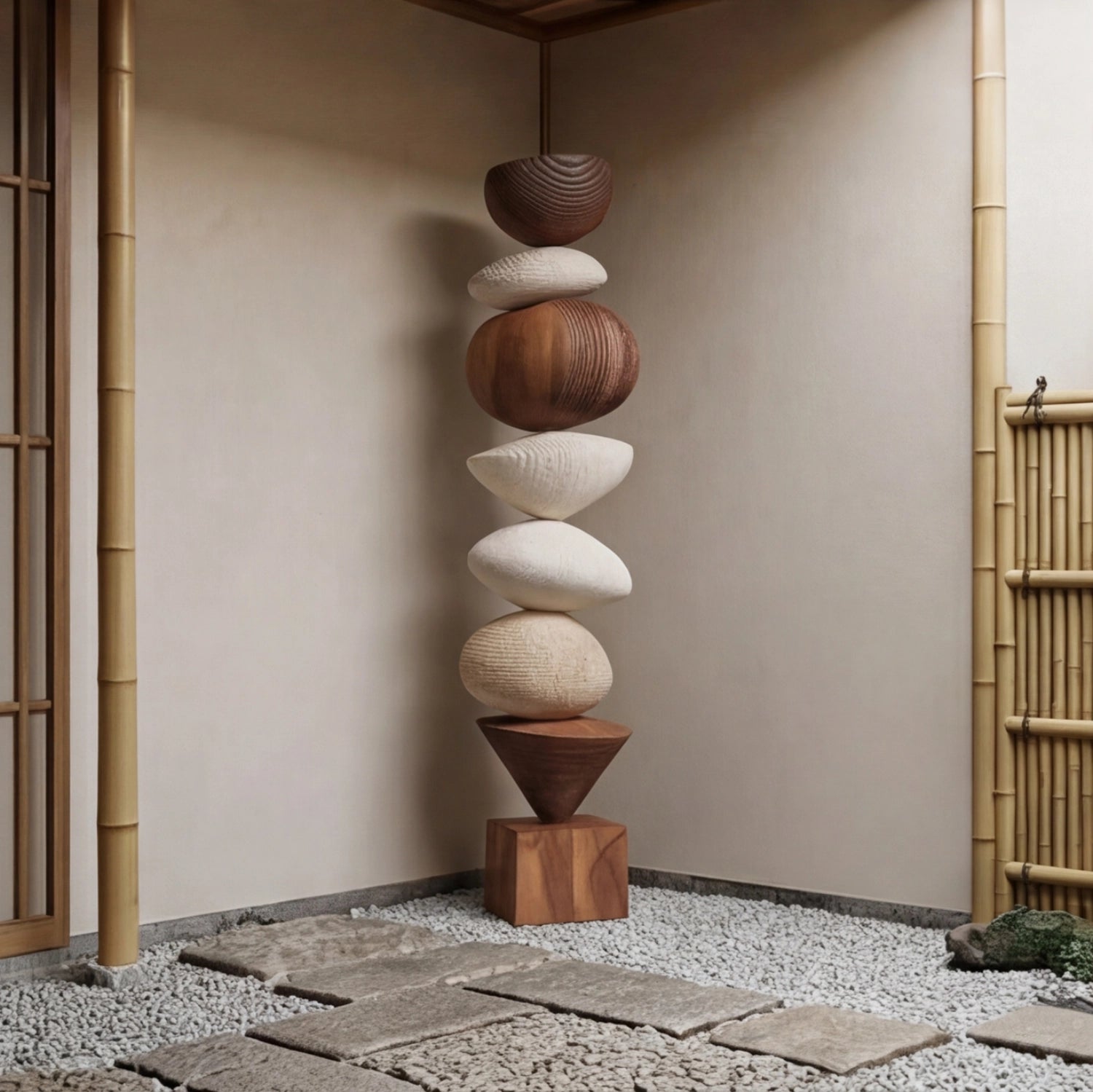 Large Wood Sculpture | Sandwave Spire