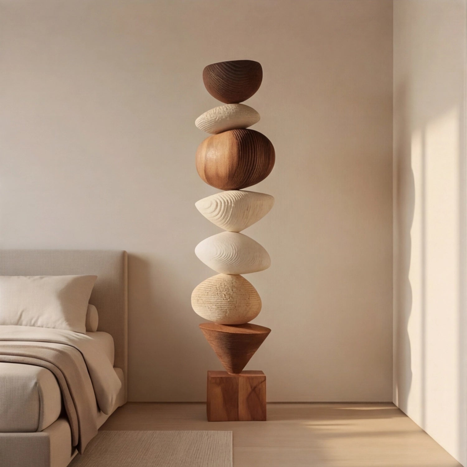 Large Wood Sculpture | Sandwave Spire