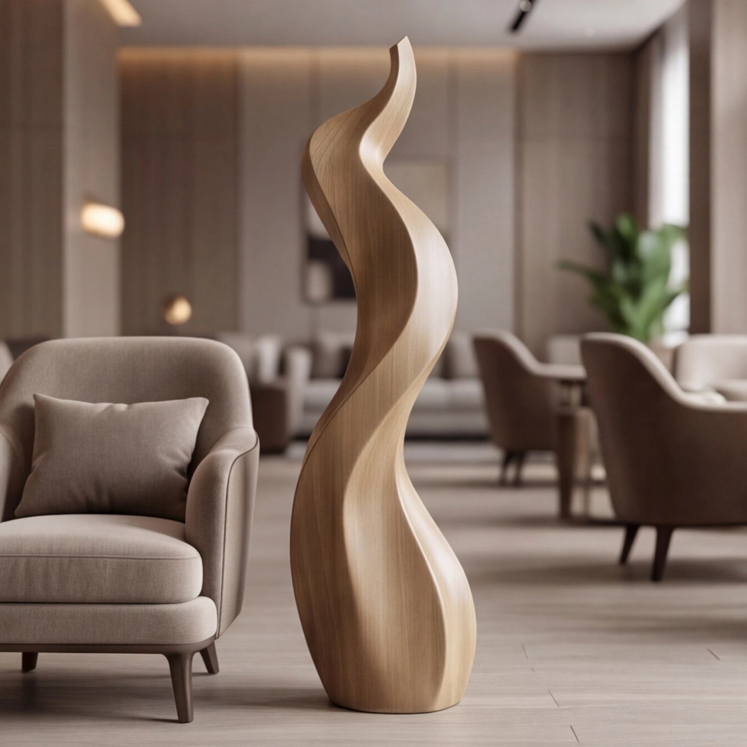 Large Wood Sculpture | Rising Grain Sculpture