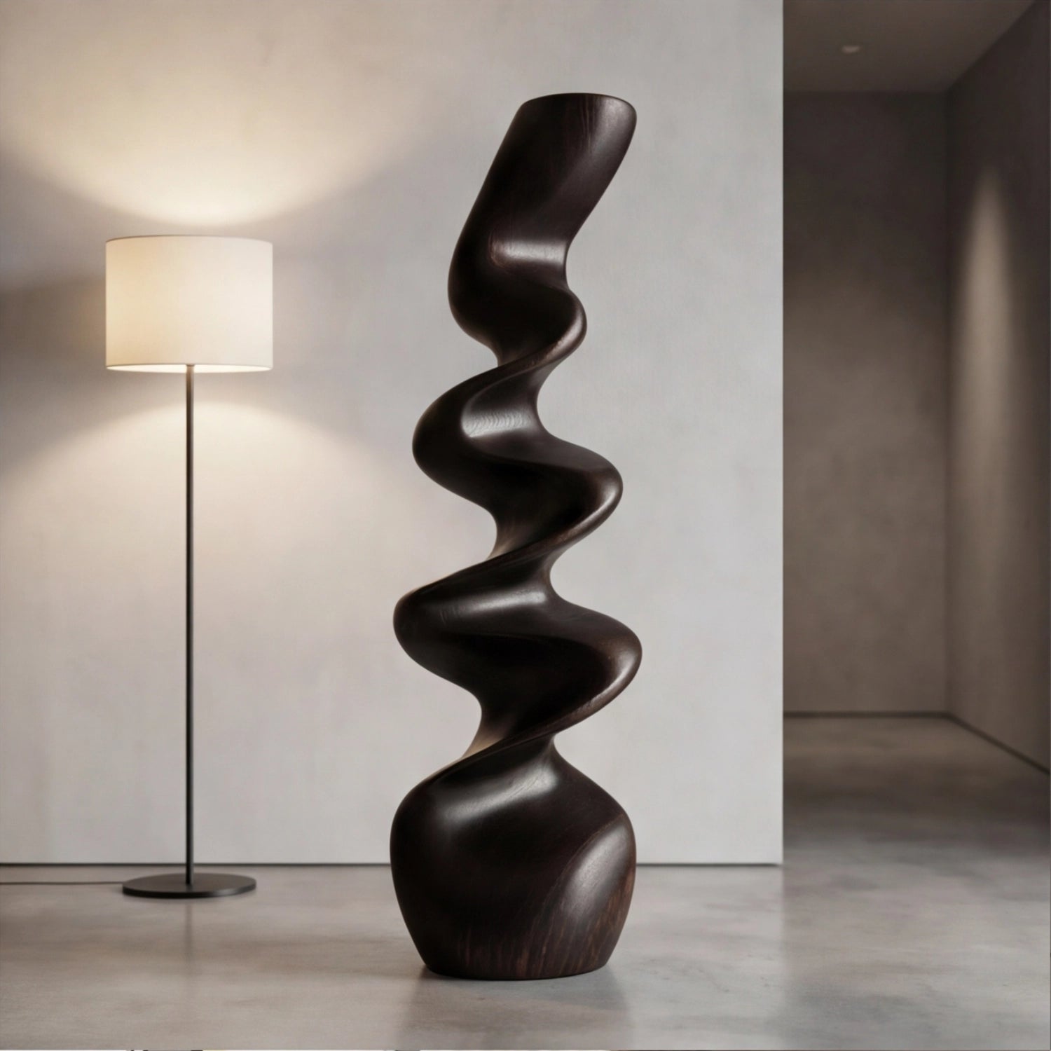 Large Wood Sculpture | Spire Twist