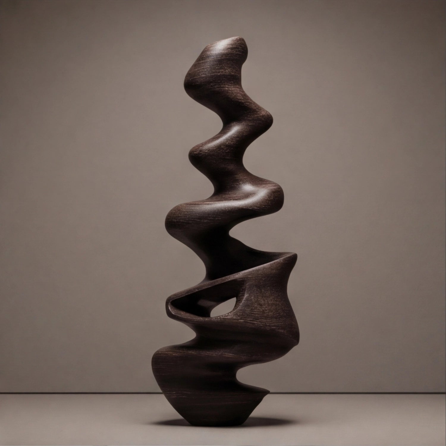 Large Wood Sculpture | Negative Space Form
