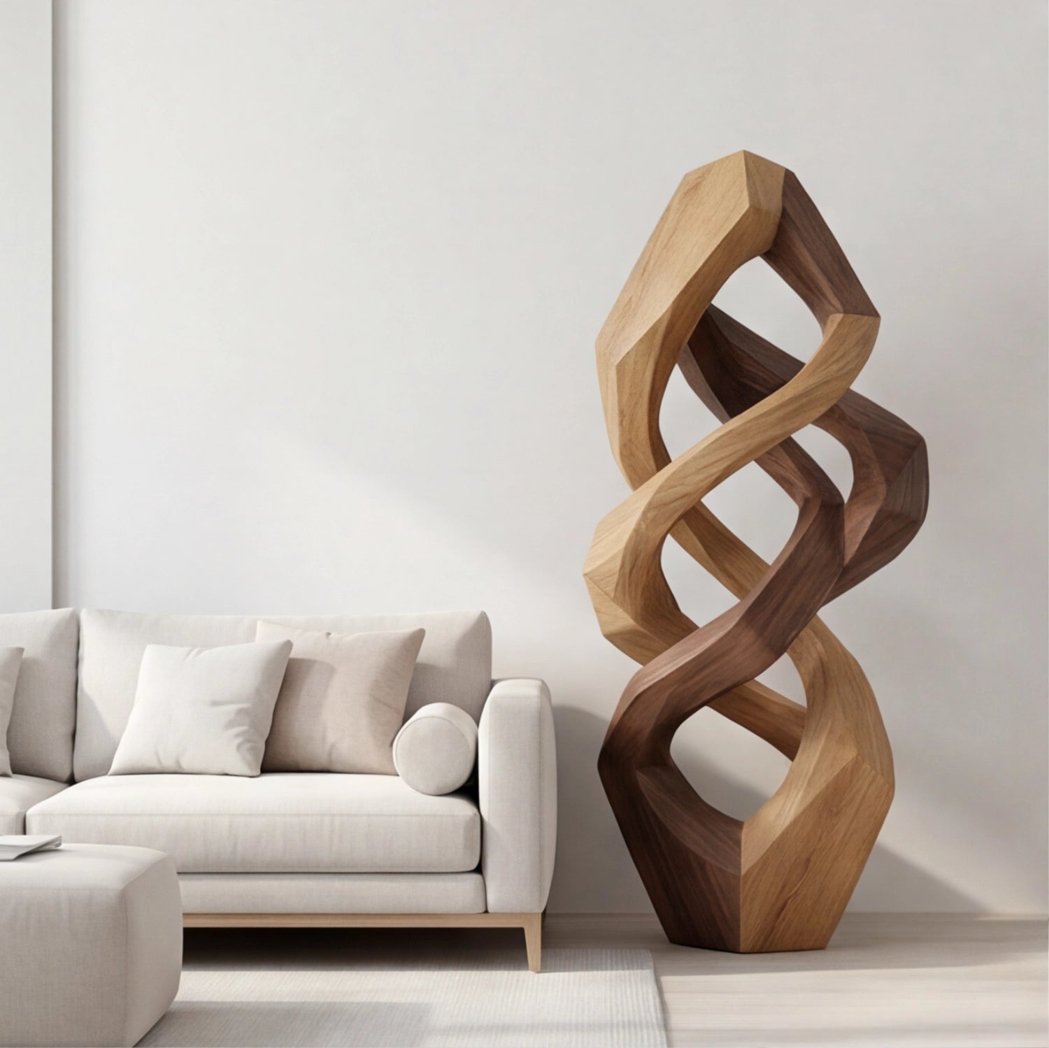Large Wood Sculpture | Infinity Weave