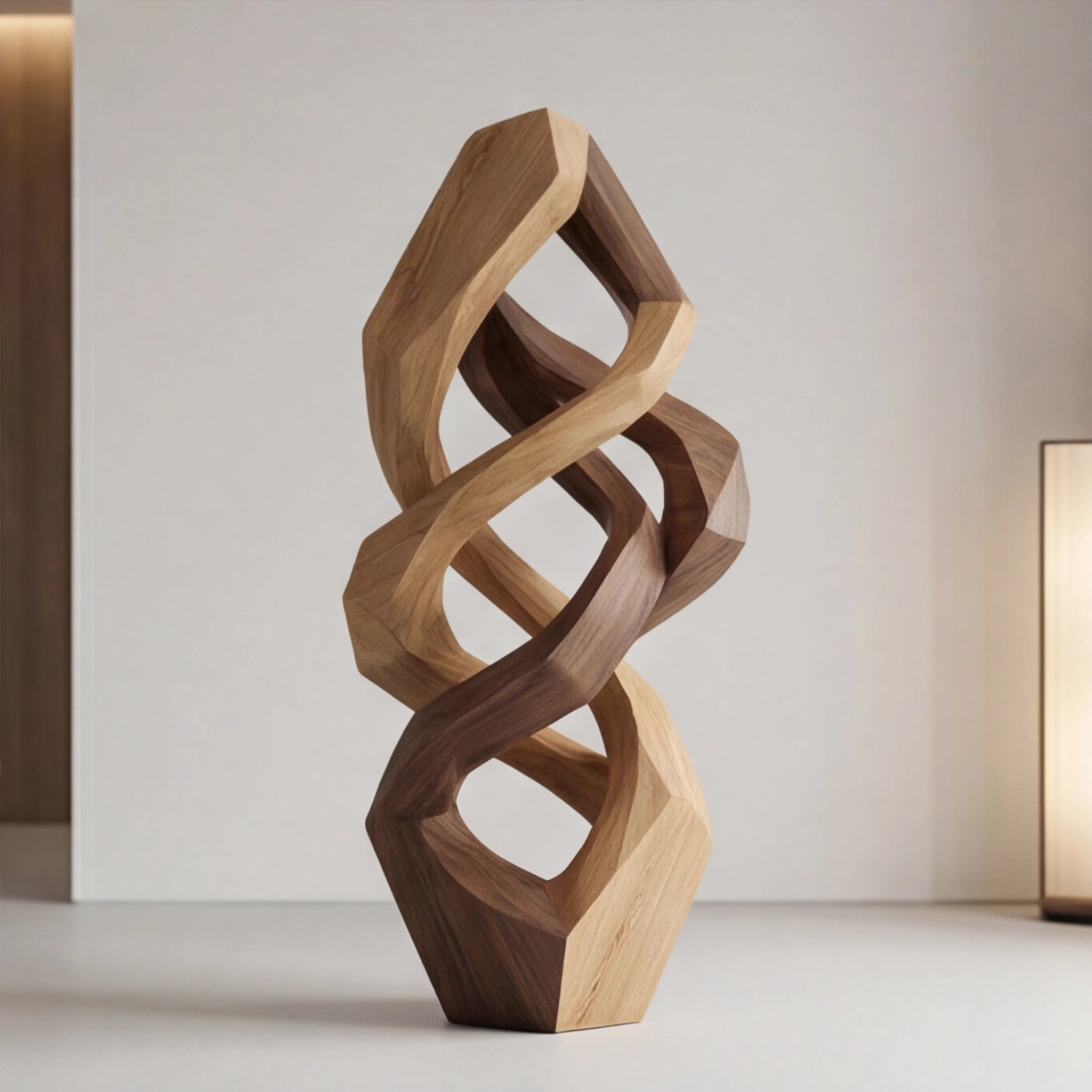 Large Wood Sculpture | Infinity Weave