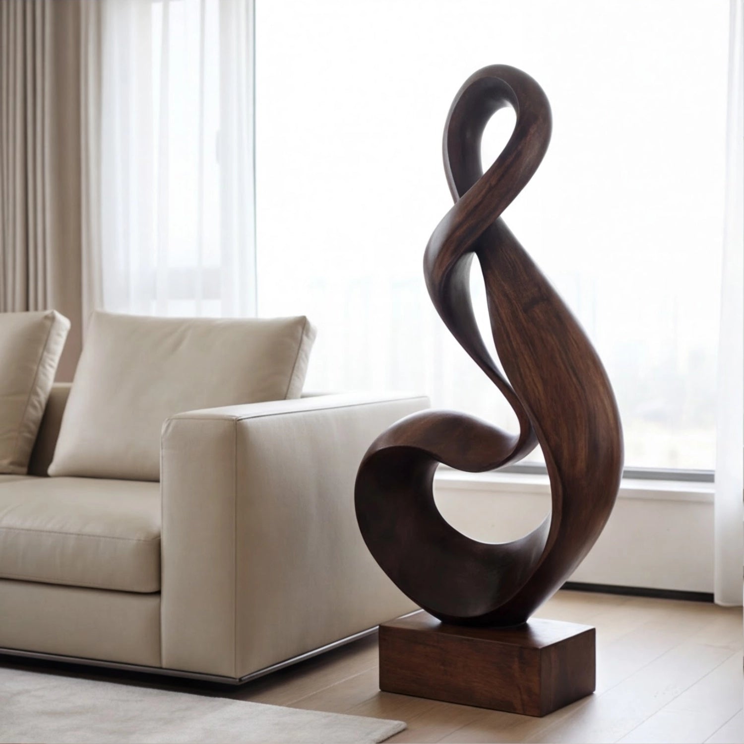 Large Wood Sculpture | Clef of Eternity