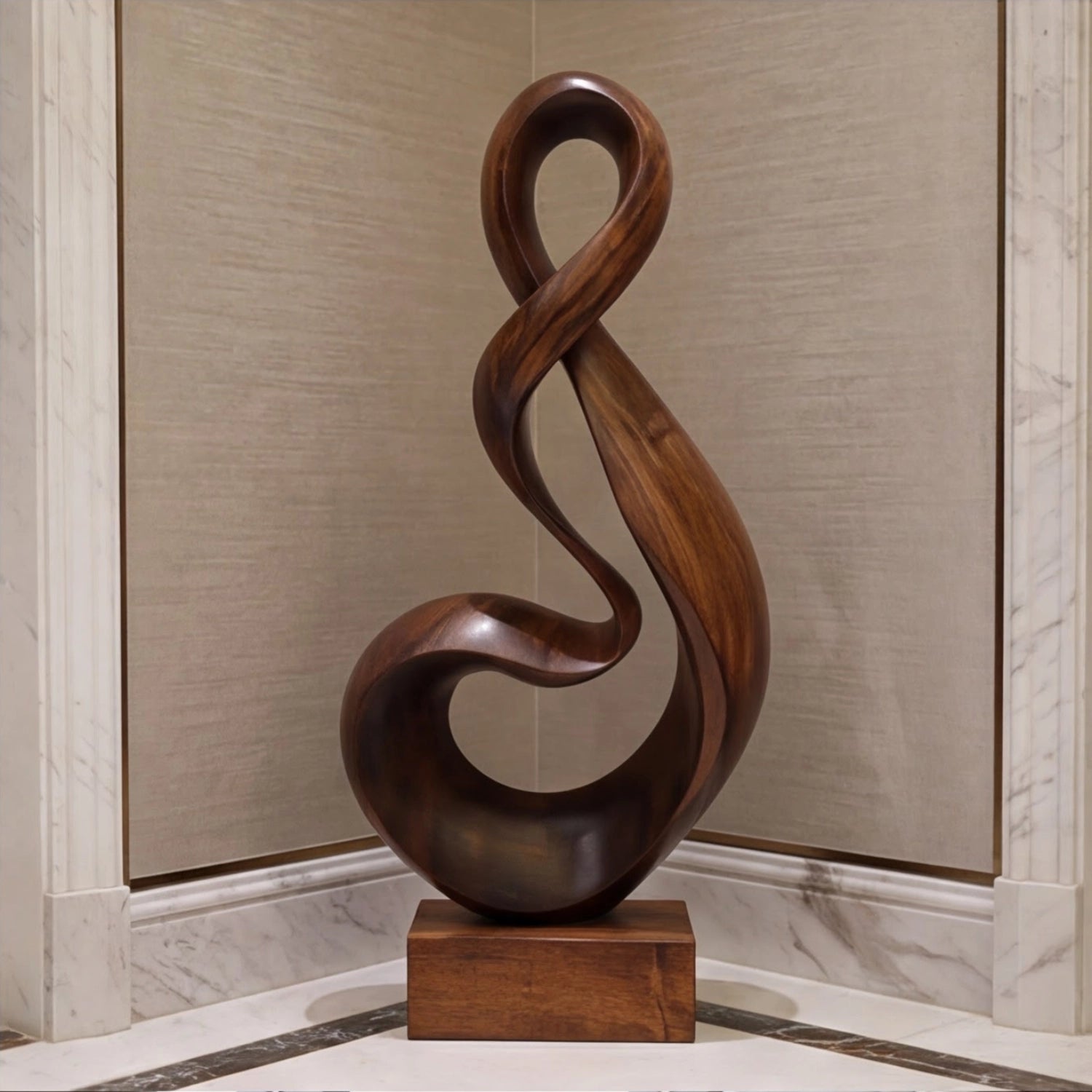 Large Wood Sculpture | Clef of Eternity
