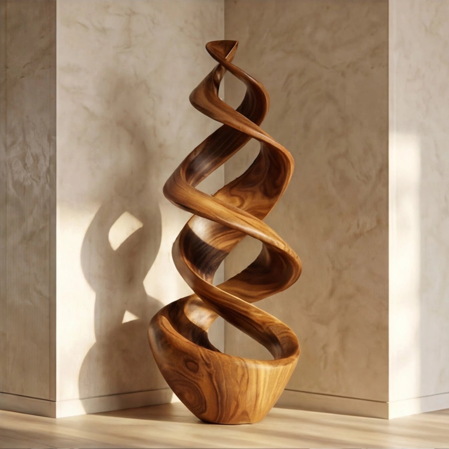 Large Wood Sculpture | Ascending Vortex