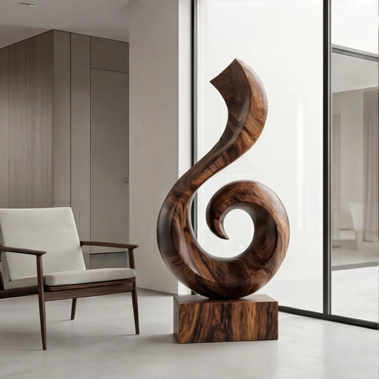 Large Wood Sculpture | Burl Koru