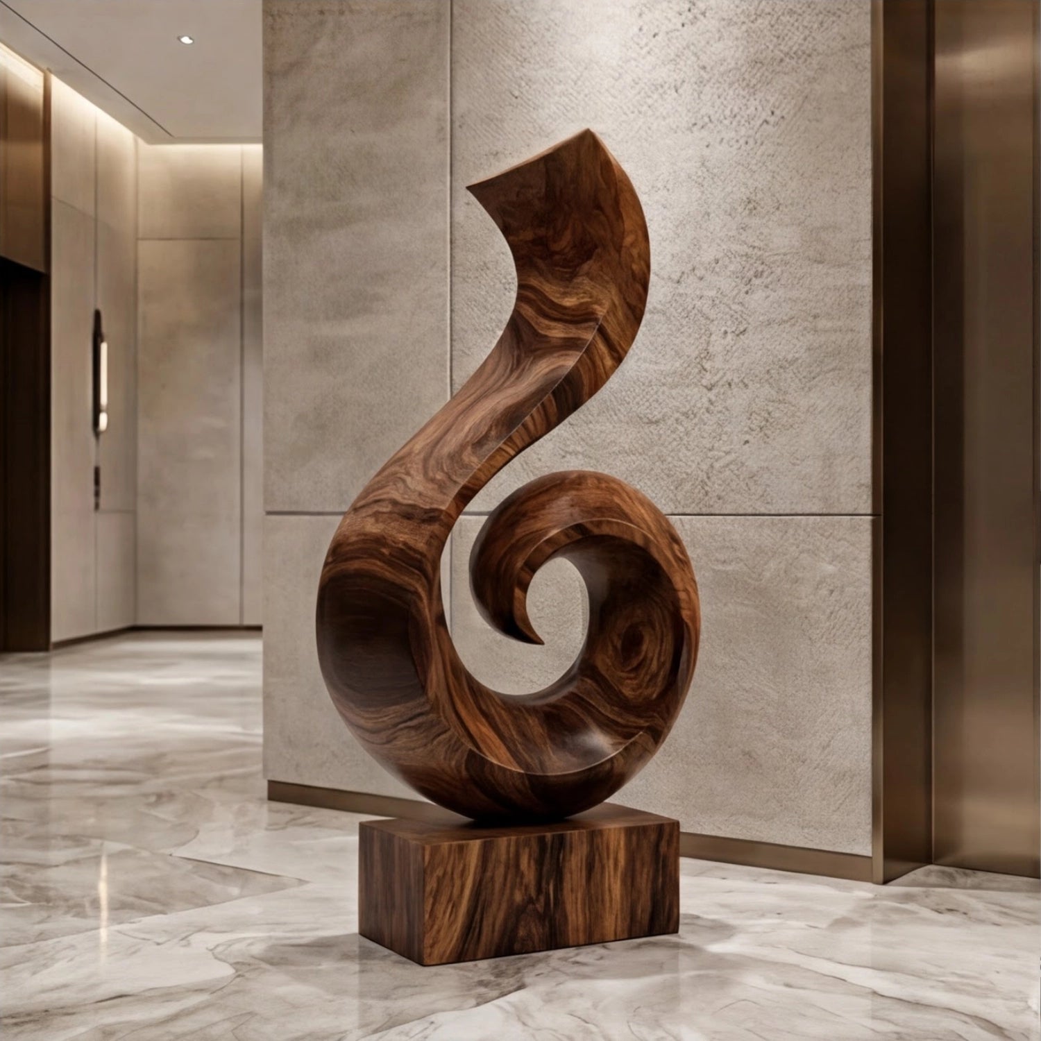 Large Wood Sculpture | Burl Koru