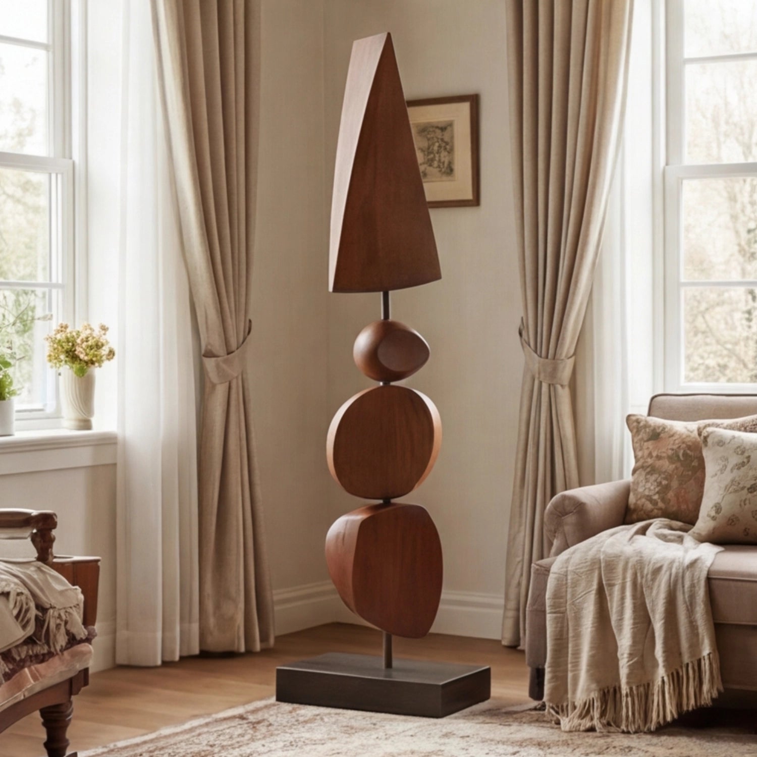 Large Wood Sculpture | Totem of Form