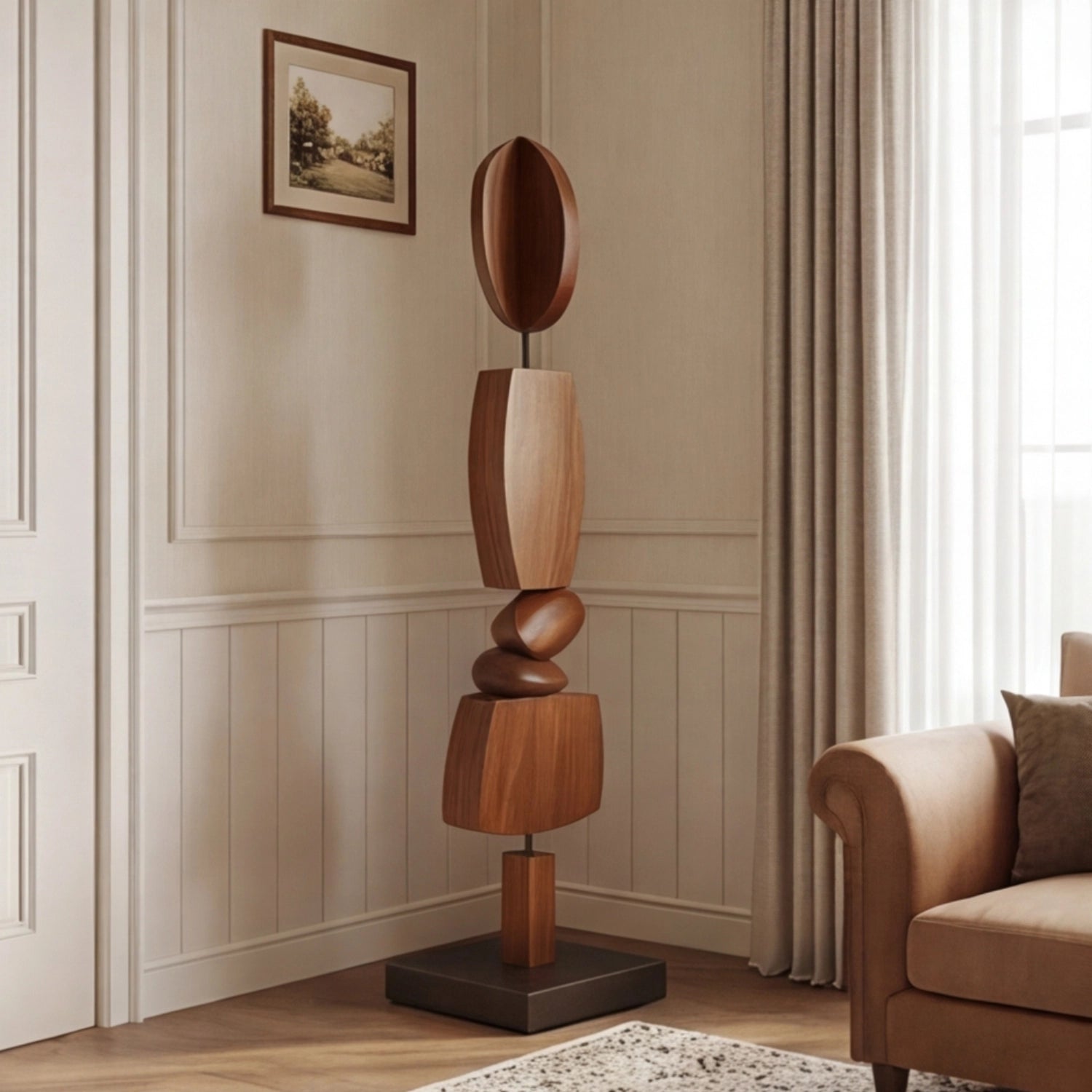 Large Wood Sculpture | Modular Totem