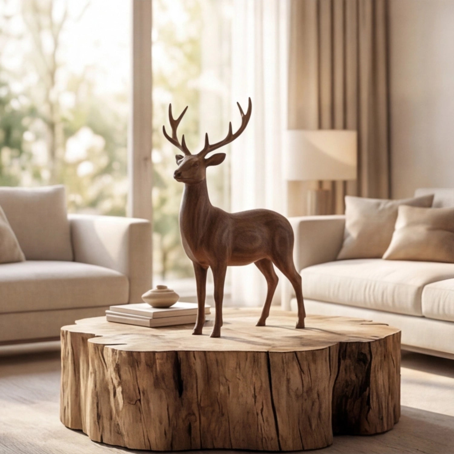 Wood Sculpture | Forest Stag Spirit