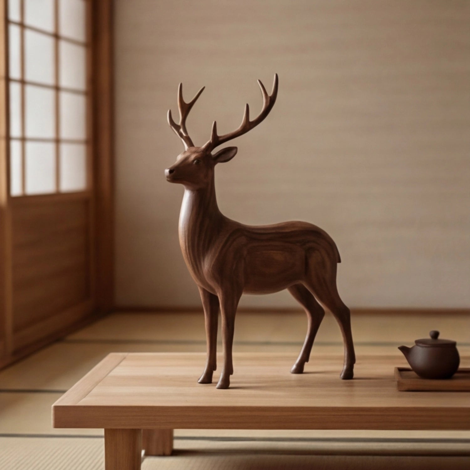 Wood Sculpture | Forest Stag Spirit