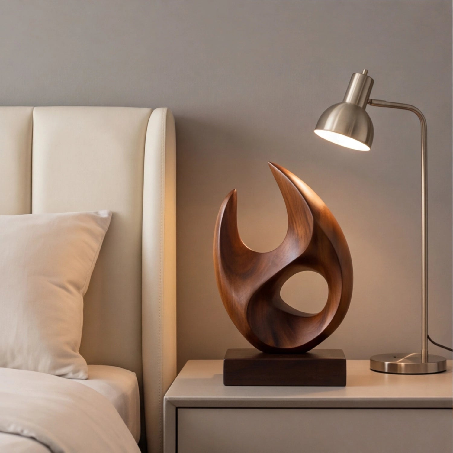 Wood Sculpture | Negative Space Curve