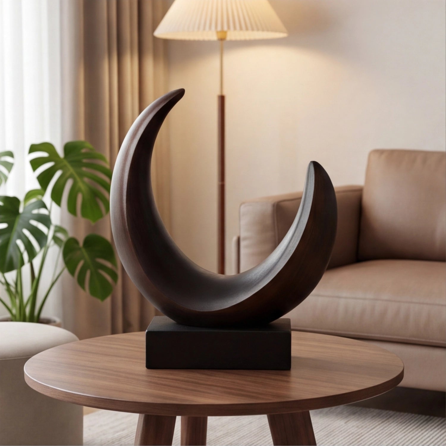 Wood Sculpture | Moon Curve