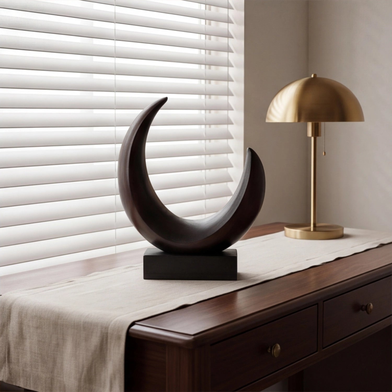 Wood Sculpture | Moon Curve