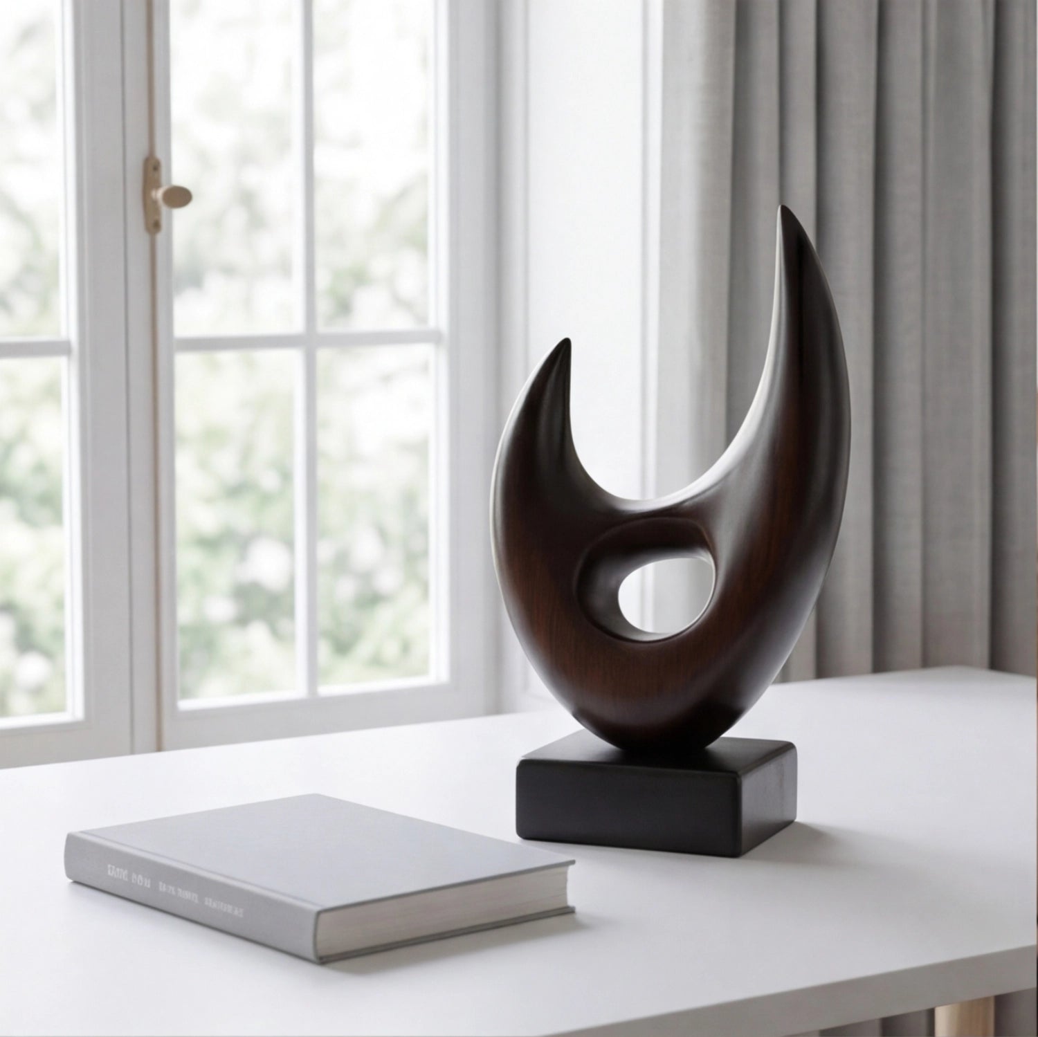 Wood Sculpture | Negative Space Peak