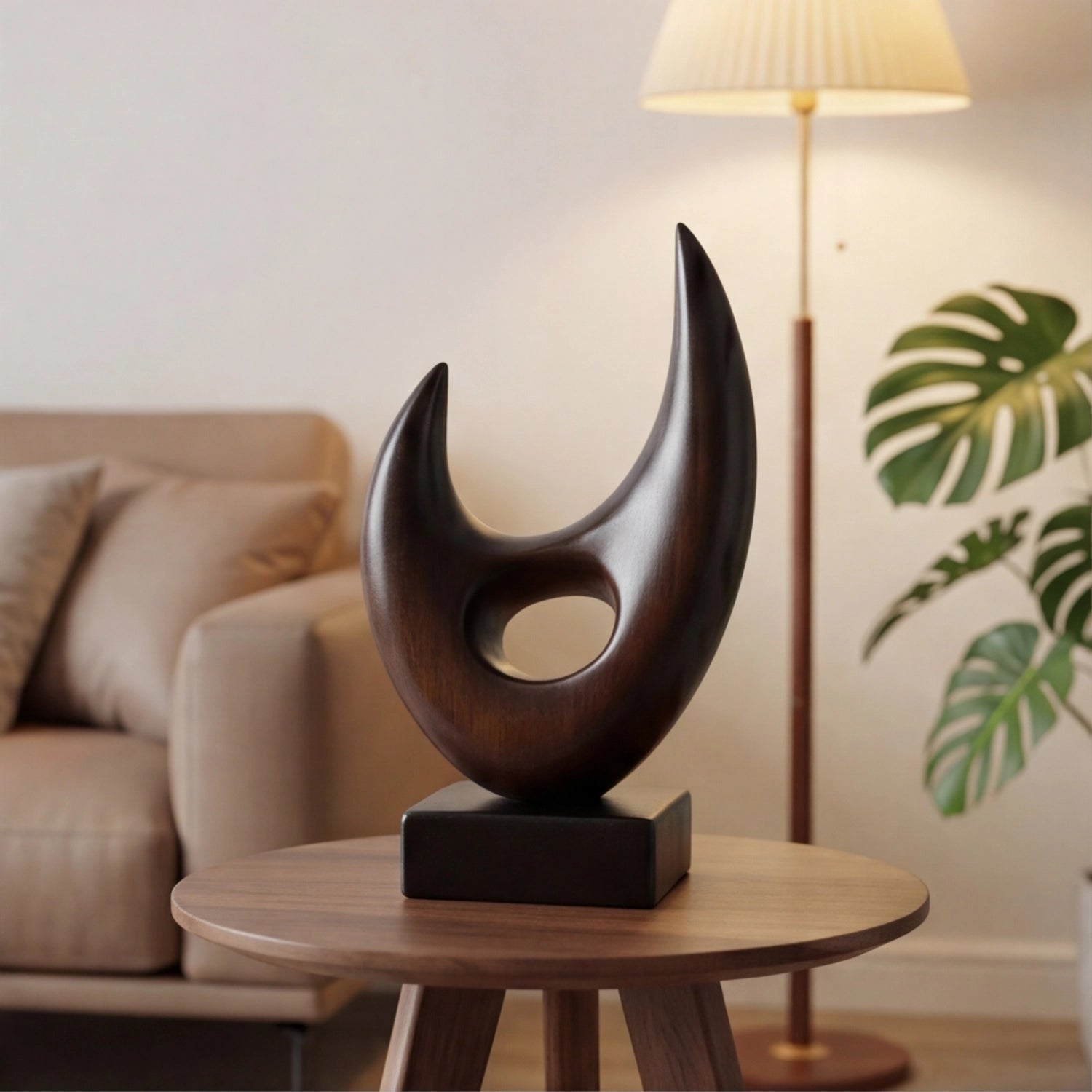 Wood Sculpture | Negative Space Peak