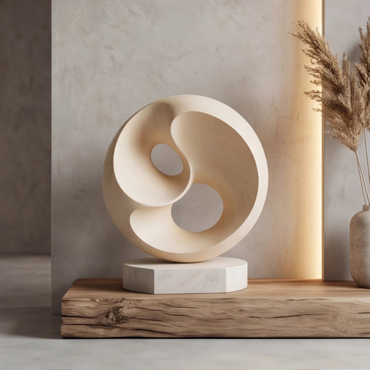 Wood Sculpture | Negative Space Sphere