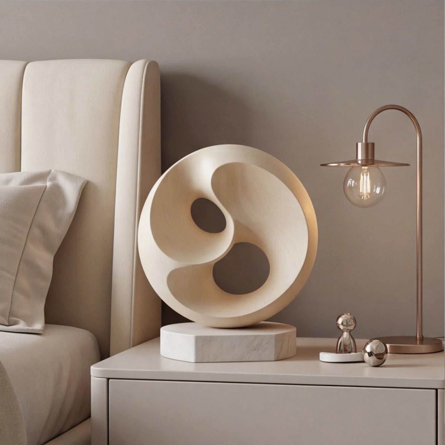 Wood Sculpture | Negative Space Sphere