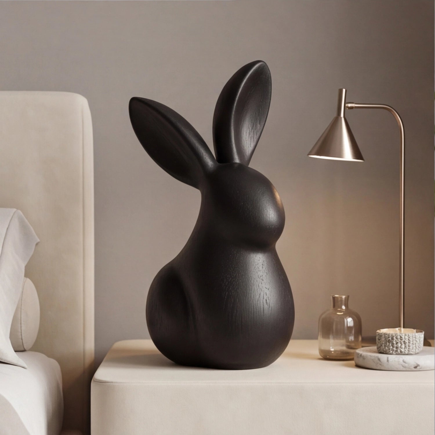 Wood Sculpture | Minimalist Rabbit