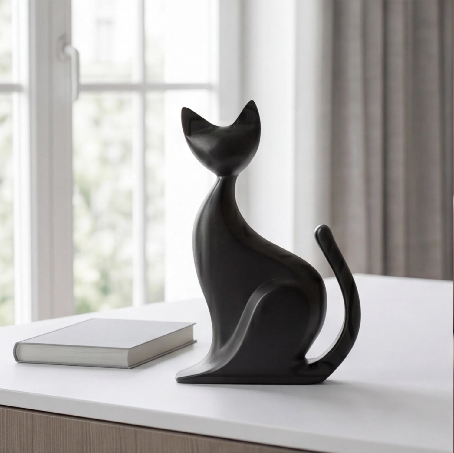 Wood Sculpture | Minimalist Cat