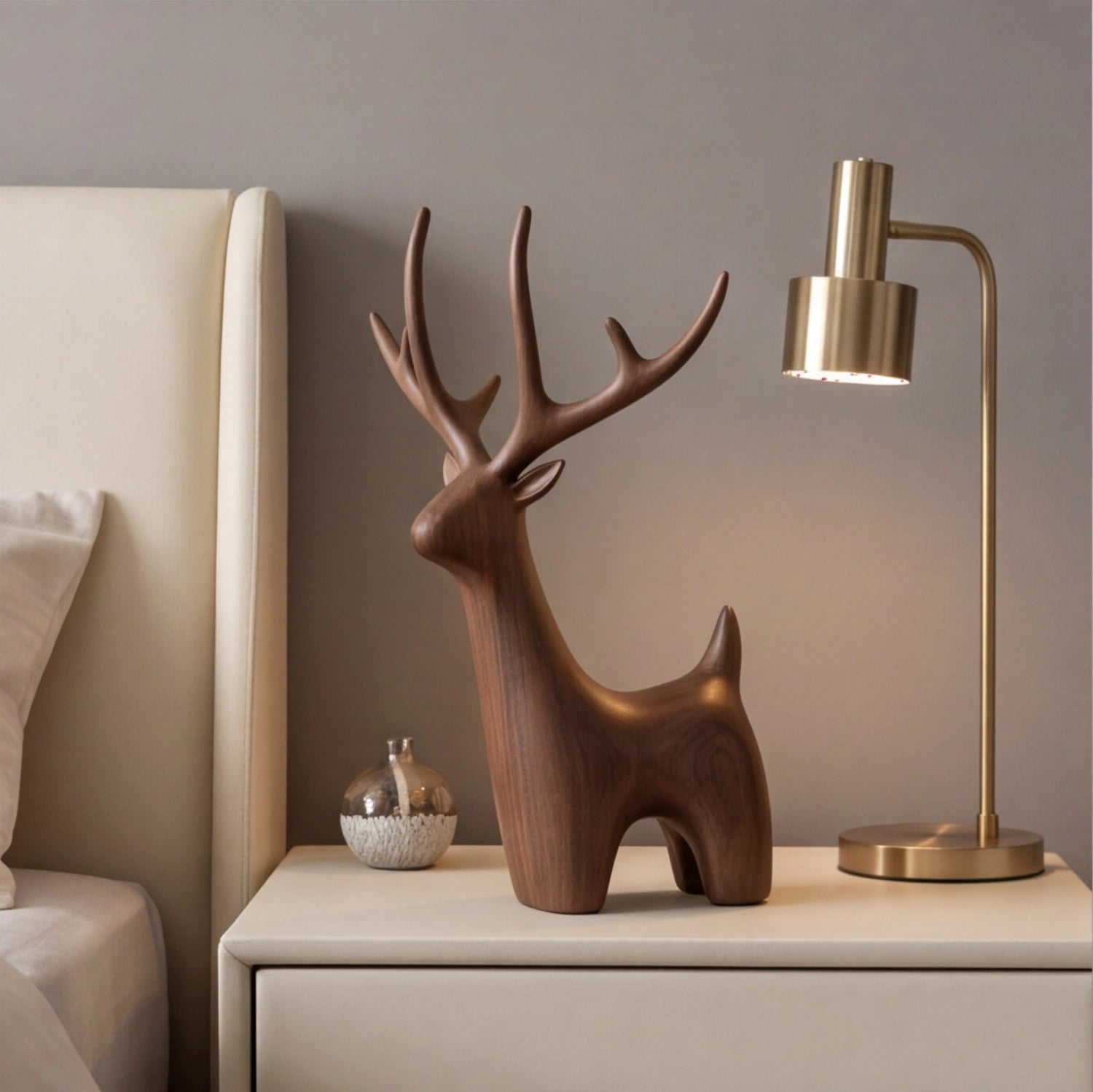 Wood Sculpture | Minimalist Deer