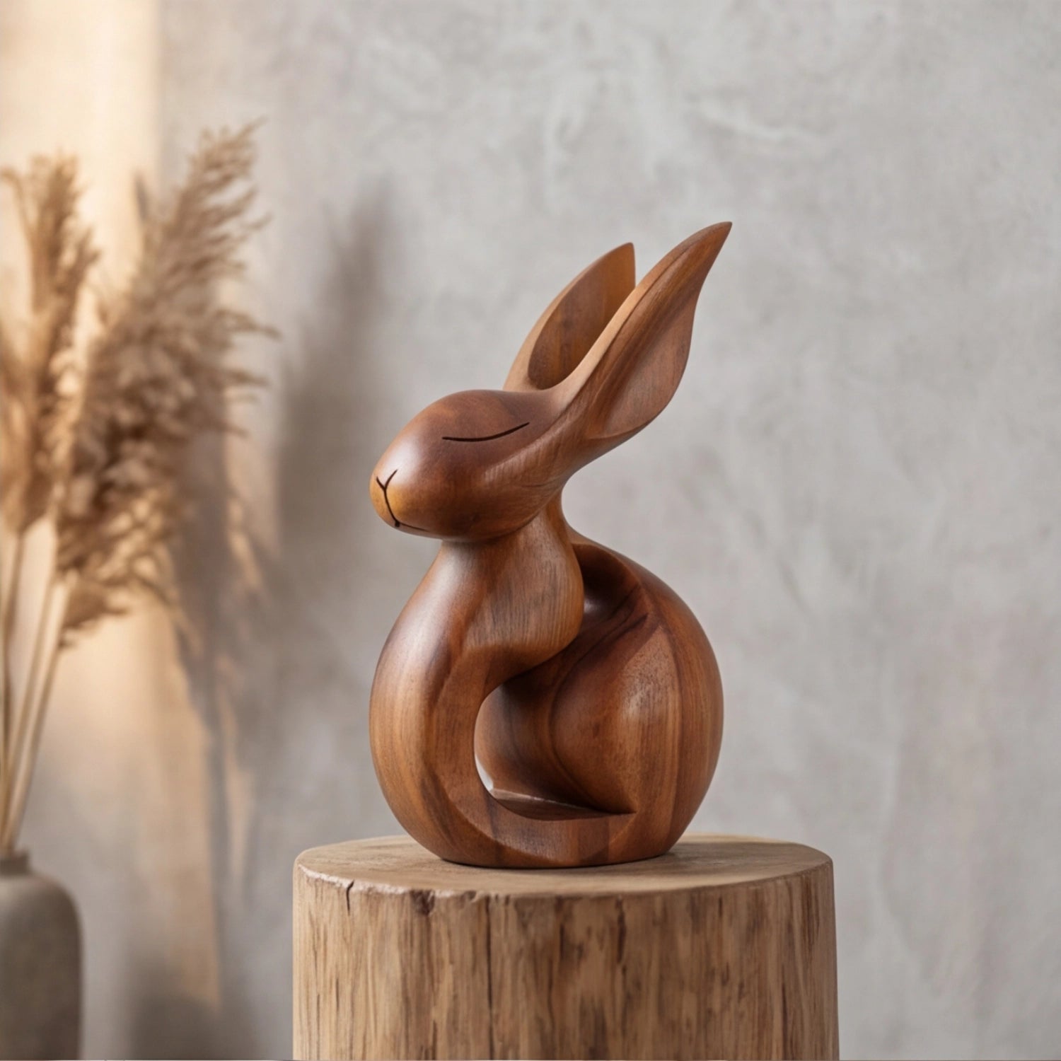 Wood Sculpture | Zen Bunny