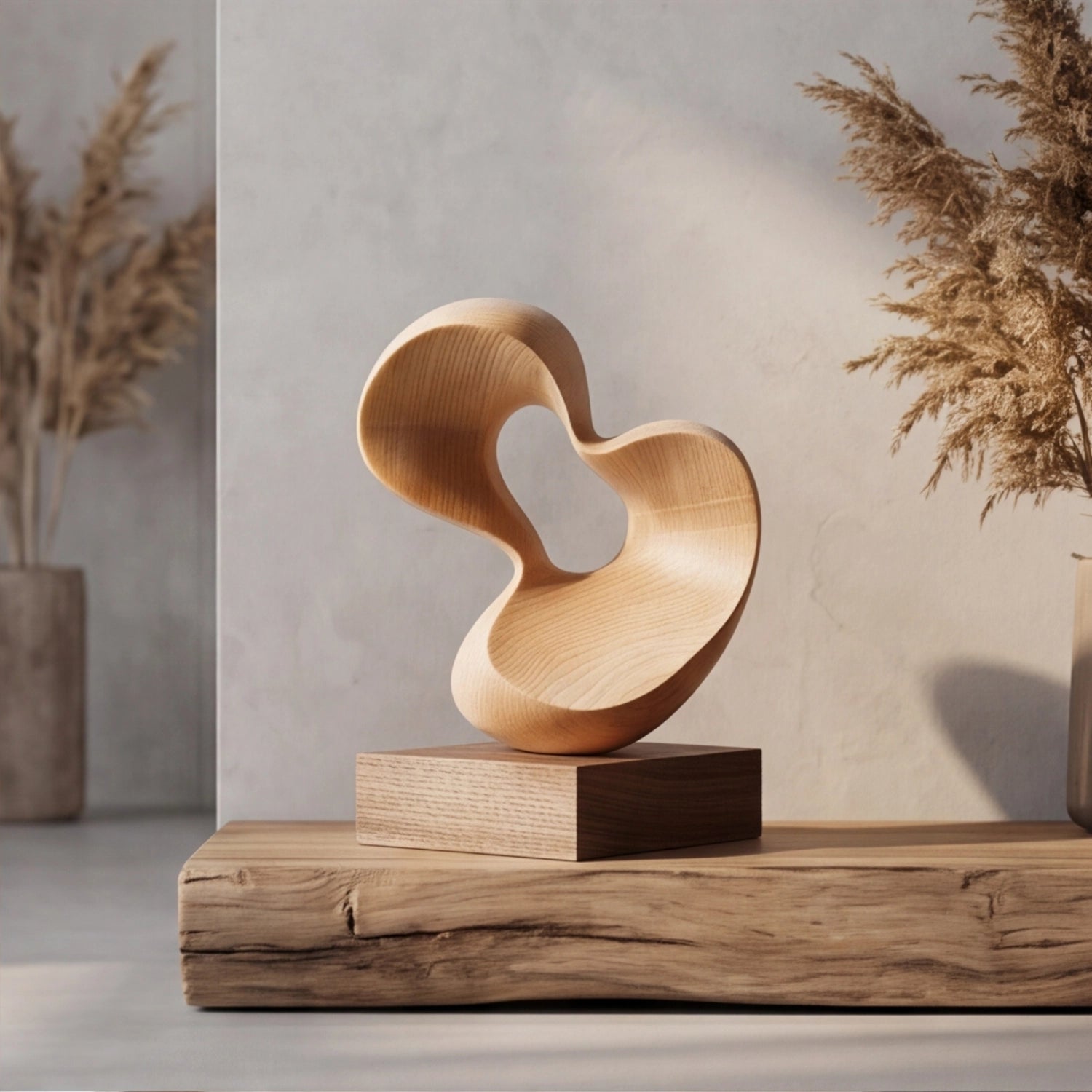 Wood Sculpture | Zen Heartbeat