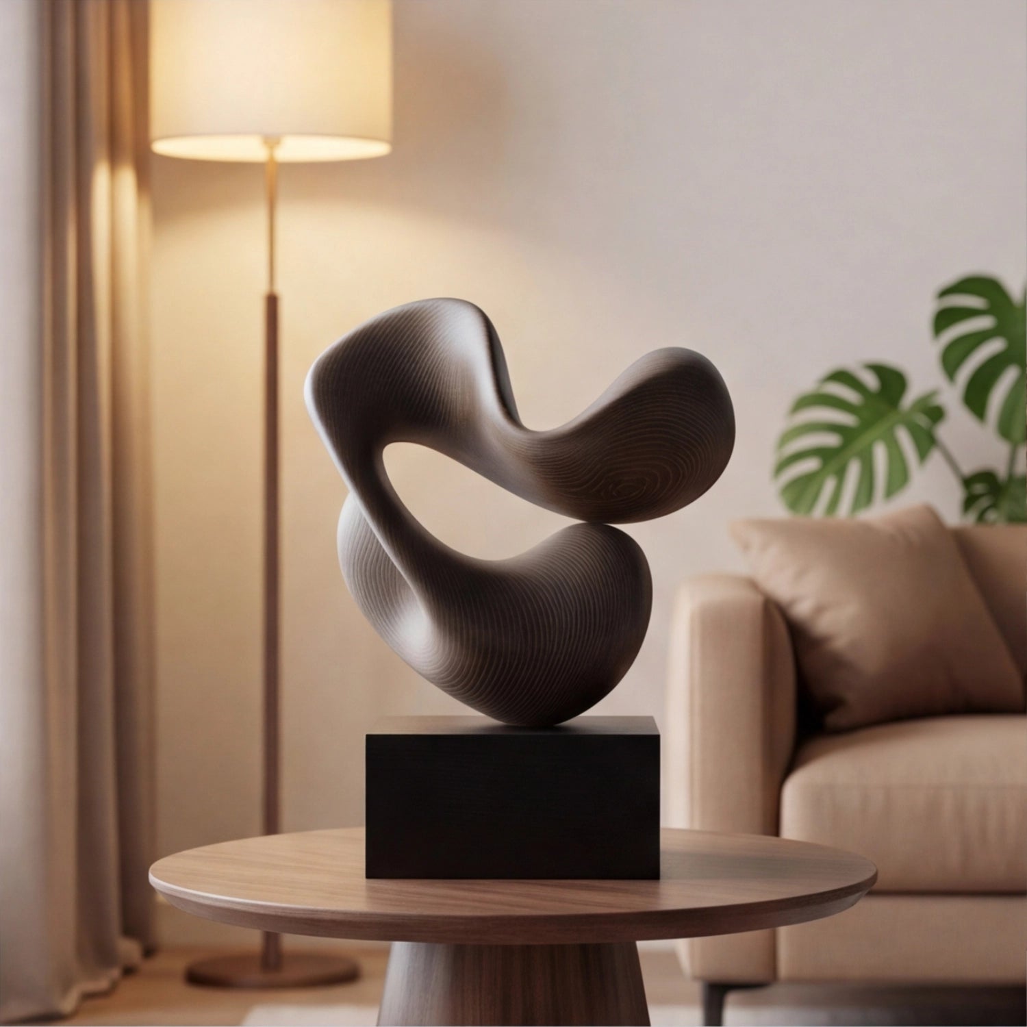 Wood Sculpture | Ethereal Noir