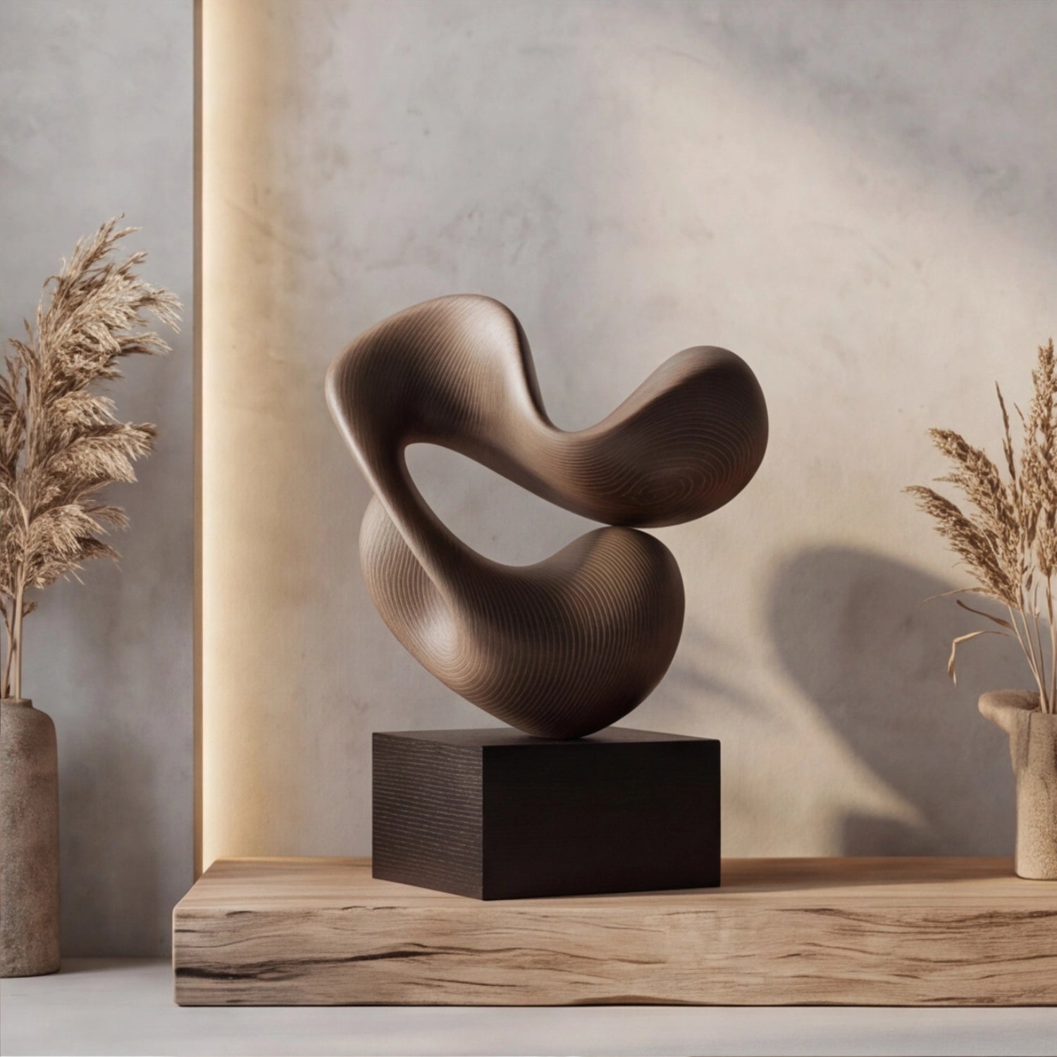 Wood Sculpture | Ethereal Noir