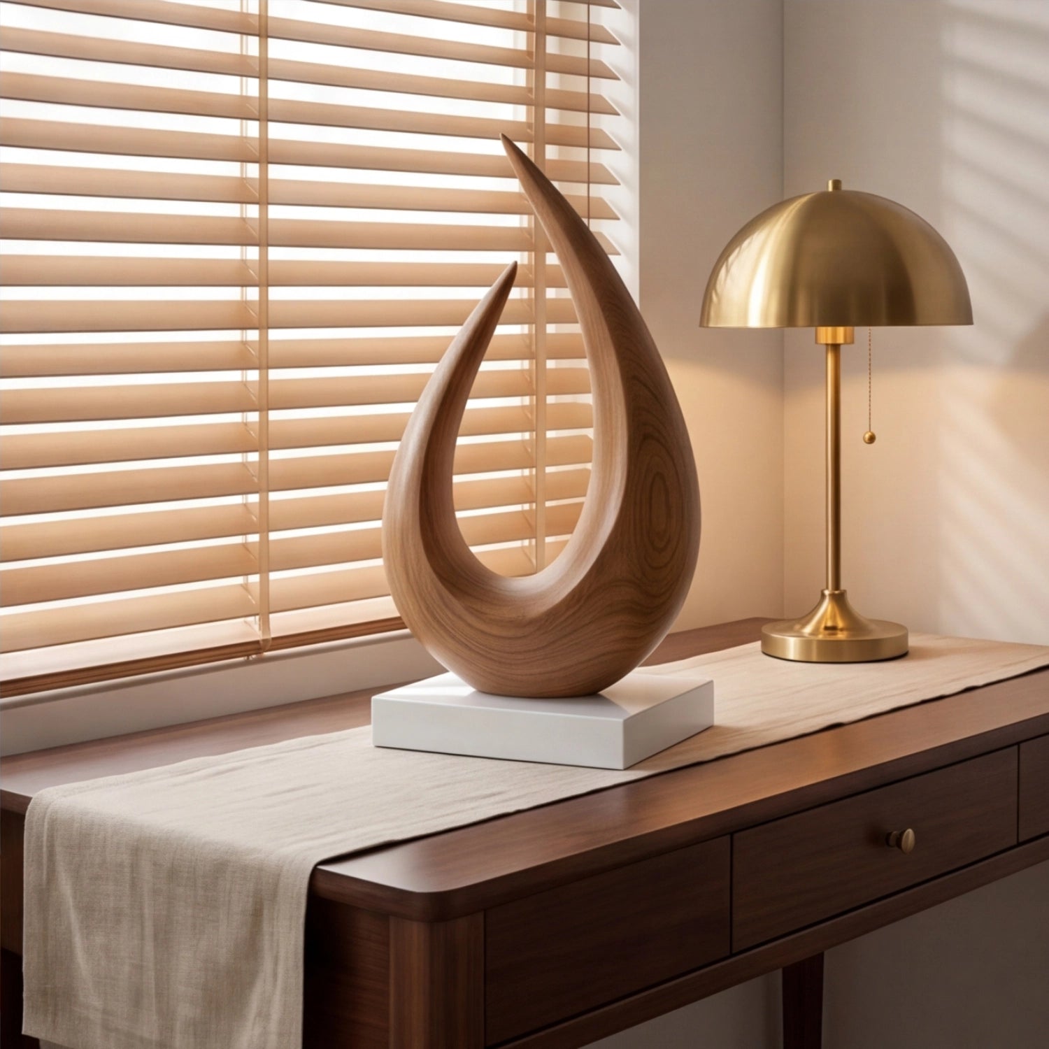 Wood Sculpture | Light Flame